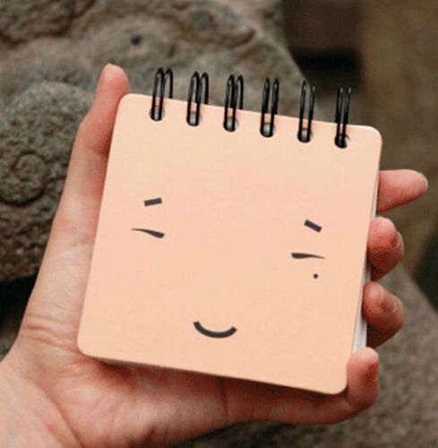2906 High Quality Square Expression Coil Thick Notebook Notepad Note ~Random 1pc