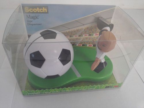 Scotch Soccer Tape Dispenser, 1&#034; Core for 1/2&#034; and 3/4&#034; Tapes - MMMC35SOCCER