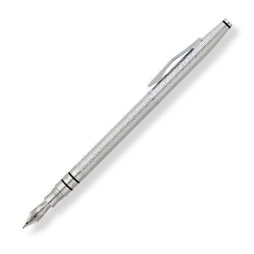 CROSS SPIRE Fountain pen ICY CHROME AT0566-3MD M Medium Point RETIRED COLOR! 18k