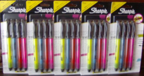 5 Packages Sharpie Accent Highlighter Assorted Colors 5X4=20