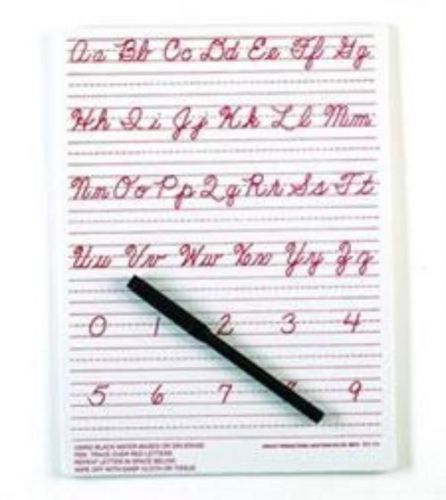 Ashley Productions Traditional Cursive Write-On/ Wipe-Off Board (9&#039;&#039; x 12&#039;&#039;)