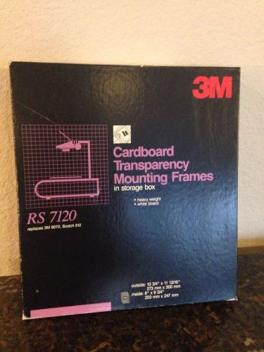 3M Cardboard Transparency Mounting Frames RS7120 White 50 NIB  FREE Shipping