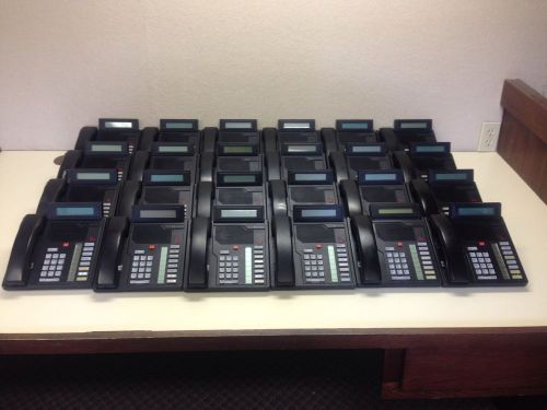 Qty 18 Nortel Meridian M2008 Business Office Telephones w/ Stands GREAT SHAPE