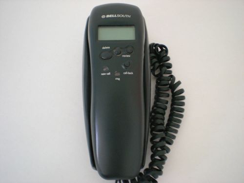 BellSouth Model 8801 Dark Green Cordled Caller ID Call Back Display
