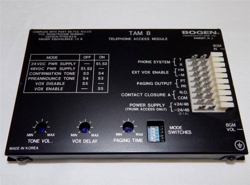 BOGEN TAM B Telephone Access Module, 24 / 48VDC Z100