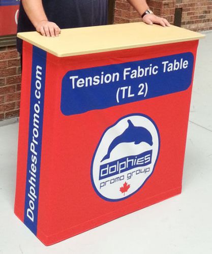 Trade Show Tension Fabric COUNTER Banner Stand Table Display + FREE GRAPHICS