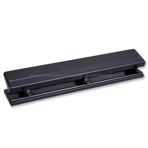 3 Hole Desktop Punch 12 sheets capacity for School Office Good Quality NEW Black