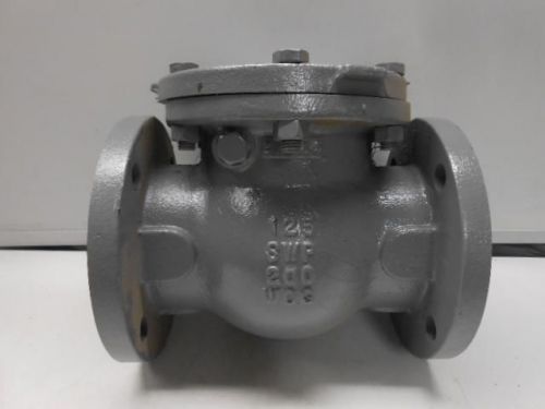 Used nibco f-918-b cast iron 2-port horizontal swing check valve 3&#034;  -18m6 for sale