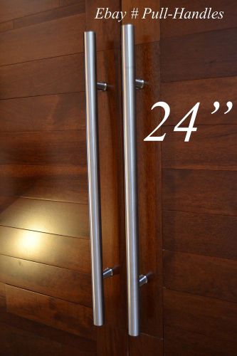 Pulls handles entry door / gate entrance door pull  stainless steel 24&#034; modern for sale