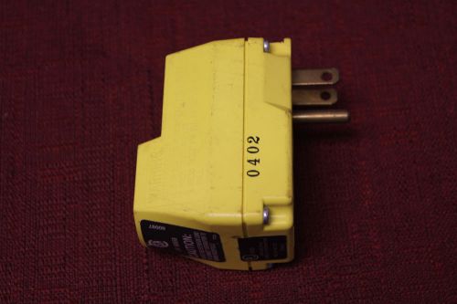 Power First 5YL43 Single Outlet GFCI Adapter, 15 Amps, 120V Used