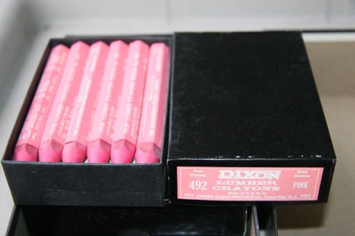 Dixon Lumber Crayons - 6 Dozen Pink #492 - NIB