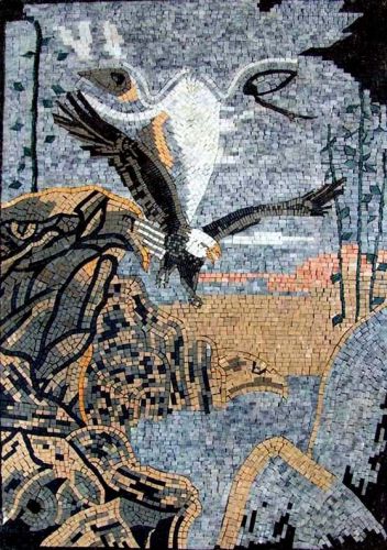 Eagle Marble Mural Mosaic