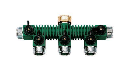 Orbit 5-way zinc hose faucet valve manifold 62019 for sale