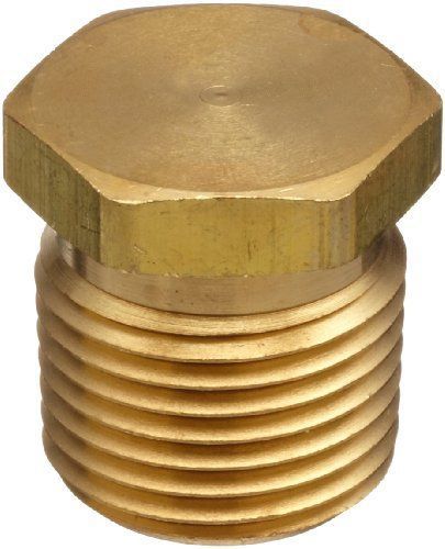 NEW Parker Brass Pipe Fitting  Hex Head Plug  3/8&#034; NPT Male