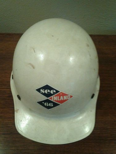Vintage Fiberglass See Inland 66 Mining Helmet, Construction Hard Hat, MSA Glass