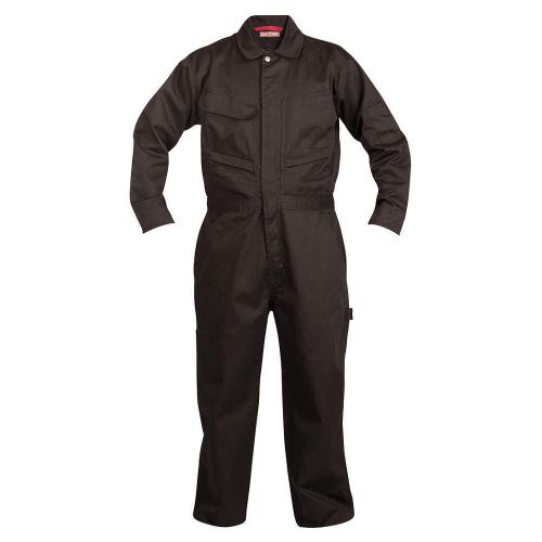 Long Sleeve Coveralls, Cotton/Poly, Blk, L 25781-LG