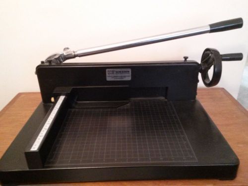 QCM 12&#034; HEAVY DUTY Stack Paper Cutter in very good used condition