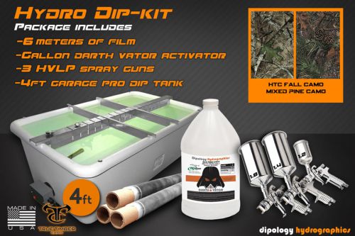 Hydrographics true timber dip tank kit water transfer printing film combo pack for sale
