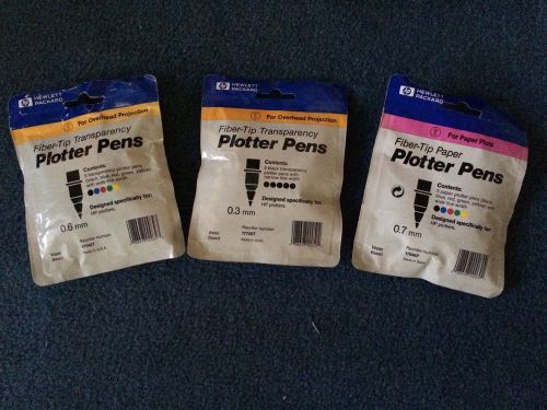 Assorted Plotter Pens For Overhead Projection and Paper Plots