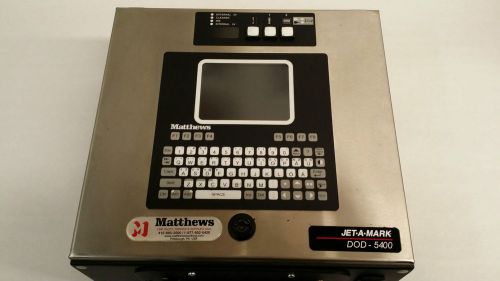Used Matthews Jet-A-Mark DOD-5400 Industrial Ink Jet Control Unit