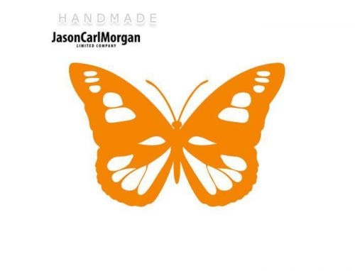 JCM® Iron On Applique Decal, Butterfly Neon Orange