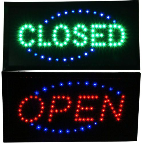 Open &amp; Closed LED Signs Store neon close Business Bar Pub Shop Green Red On/Off