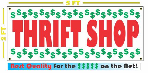 THRIFT SHOP Full Color Banner Sign 4 Thrift Store Resale Store