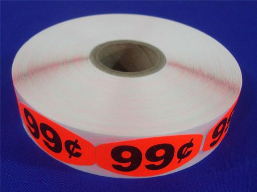 1,000 Self-Adhesive 99? Labels 1.5&#034; x .75&#034; Stickers Retail Store Supplies