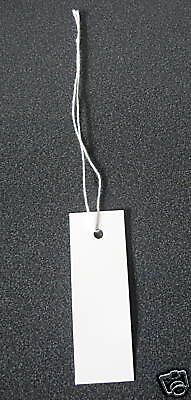 Plant labels - 100 plastic strung labels /tags (3&#034; x 1&#034;) industriial labels/tags for sale