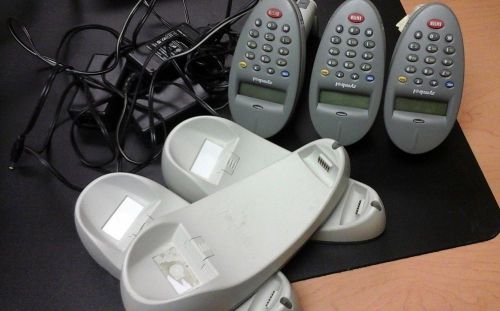 Lot of 3 symbol p460-sr1212100ww scanners with cradles for sale