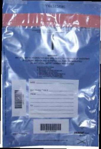 Plastic security deposit bags, clear, 500/pack for sale