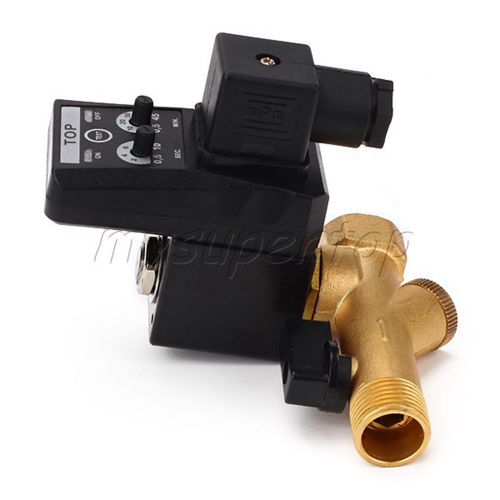 Easy install ac110v electronic timed condensate drain gas tank 1/2&#034; valve for sale