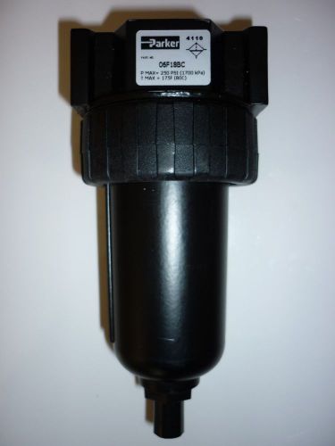 Parker hannifin 06f18bc air pneumatic inline filter for sale