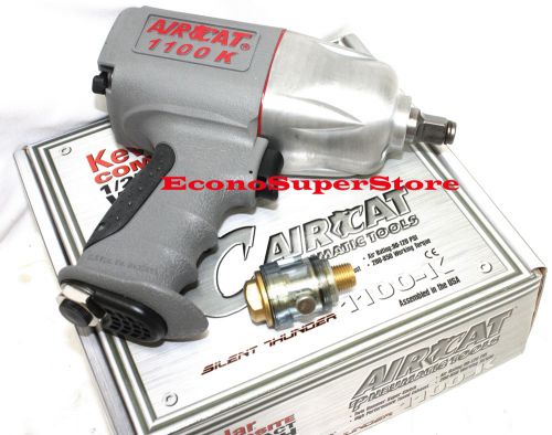 Aircat 1100-k 1/2&#034; twin clutch kevlar composite air impact wrench gun mini oiler for sale