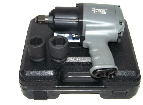 H d 3/4&#034; air impact wrench twin hammer 1250 ft/lb max torque &amp; 2 sockets ate for sale