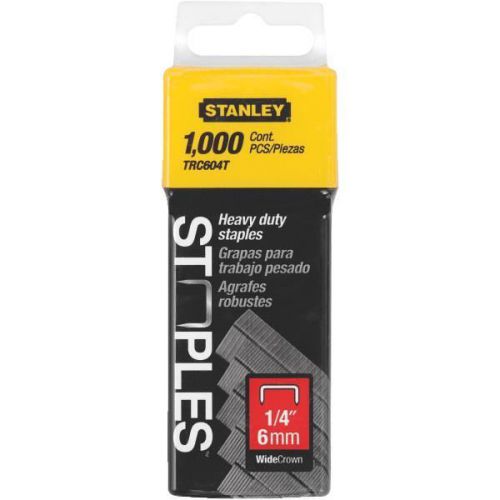 Stanley trc604t heavy-duty staples-1/4&#034; heavy duty staple for sale