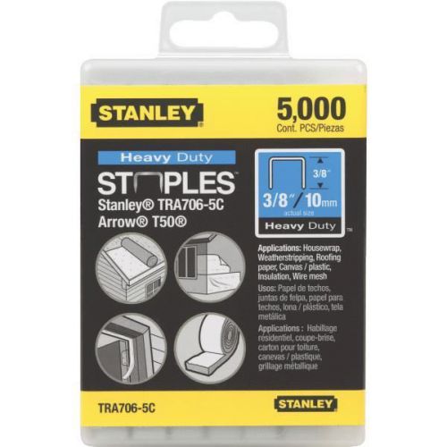 Stanley TRA706-5C Heavy-Duty Staple-3/8&#034; HEAVY DUTY STAPLE