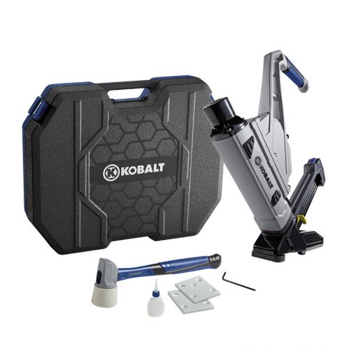 Kobalt 2-in x 16-gauge t-cleats and l-cleats flooring pneumatic nail gun for sale