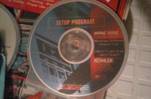 Kohler MPAC 1000 Transfer Switch Setup Program CD Part Number GM23177 of GM23174