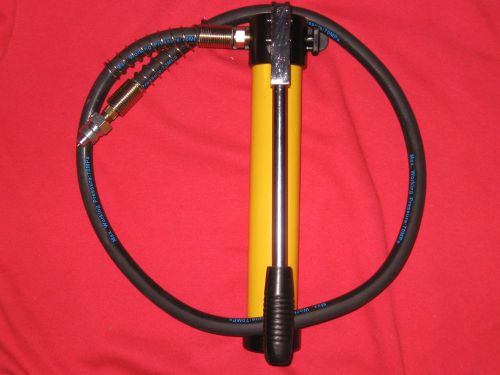 10 ton hydraulic hand pump jack &amp; hose auto body porta power replacement new for sale