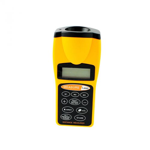 LCD Digital Ultrasonic Tape Measure Distance Meter Laser Pointer Measurer Meter