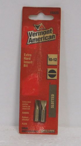 Vermont American 15323 Extra Hard Insert Slotted Bit Number 10 12