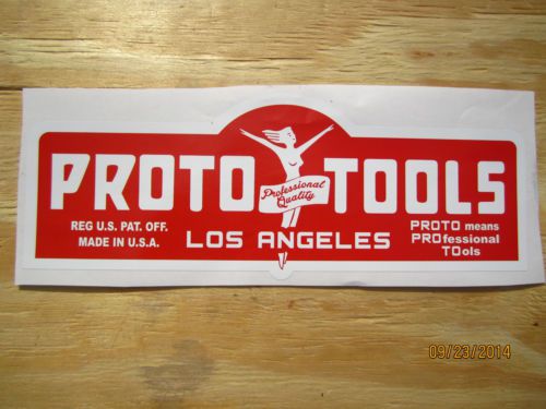 Proto Tools Decal vintage type Red Flying Lady 1 EXTRA Large Decal 1 small