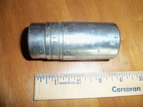 SNAP ON SOCKET 1-1/8 INCH 3/4 INCH DRIVE 6 POINT #LS-362 DEEP CHROME MADE USA