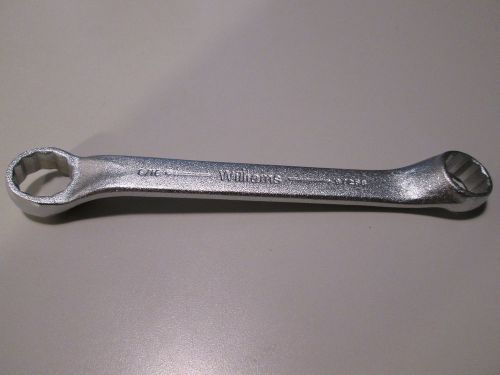 VINTAGE 9725B WILLIAMS SHORT DOUBLE OFFSET WRENCH 1/2&#034; X 9/16&#034;