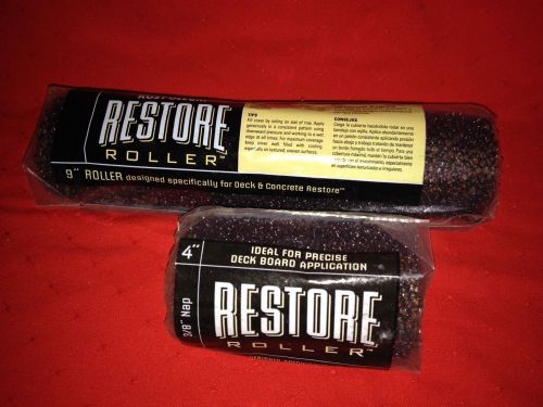 2 NEW UNOPENED Rust-Oleum Restore Roller Covers, 9-Inch and 4 inch