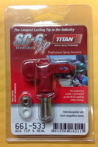 Titan 661-533 662-533 sc-6 reversible airless spray tip and seal size 533 for sale