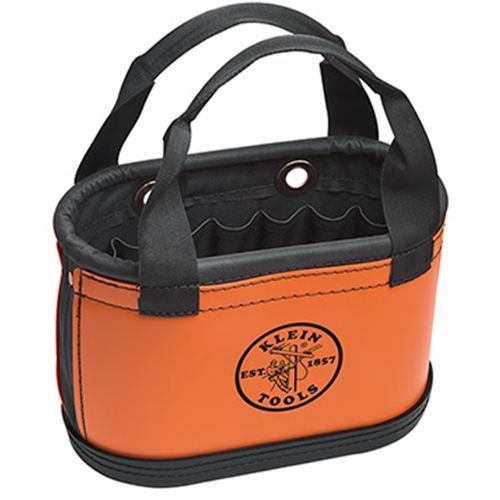 Klein Tools 5144HBS 14&#039; Hard Body Oval Orange Bucket