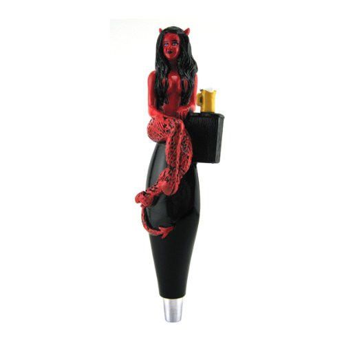 Devil maiden beer tap handle - for draft beer kegerators - halloween faucet knob for sale