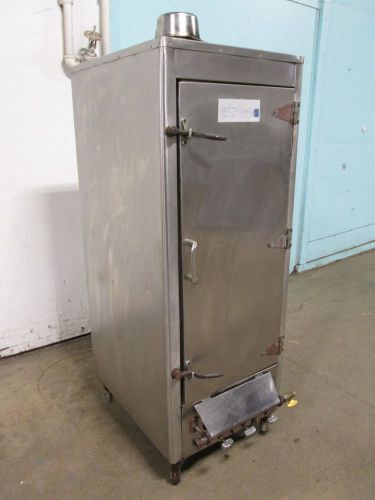 &#034; j &amp; s &#034; heavy duty commercial s.s. natural gas chinese style bbq smoker oven for sale